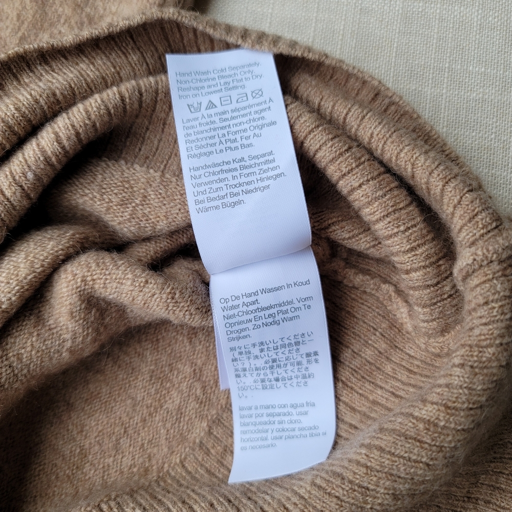 NEW J. Crew Half Zip Sweater Midi Dress Supersoft Yarn Tan sz S, M - Picture 8 of 12